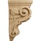 Ekena Millwork 3 1/2"W x 4"D x 7"H Small Traditional Acanthus Corbel, Cherry CORW03X04X07TACH - alternate 2